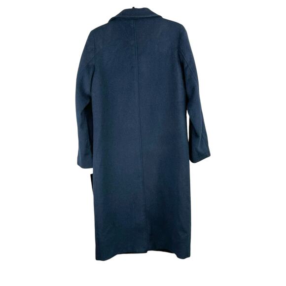 Jones New York Coat Navy Wool Blend Long Overcoat Size 6 NWT MSRP $400 - Picture 3 of 16